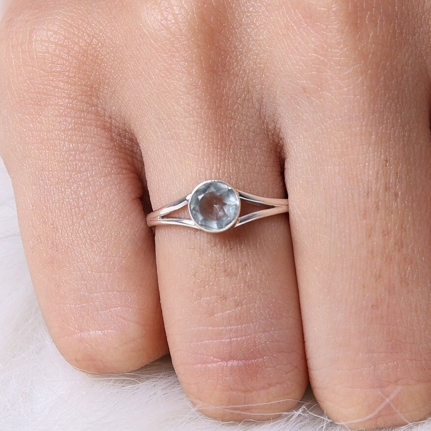 Green Amethyst Sterling Silver Ring