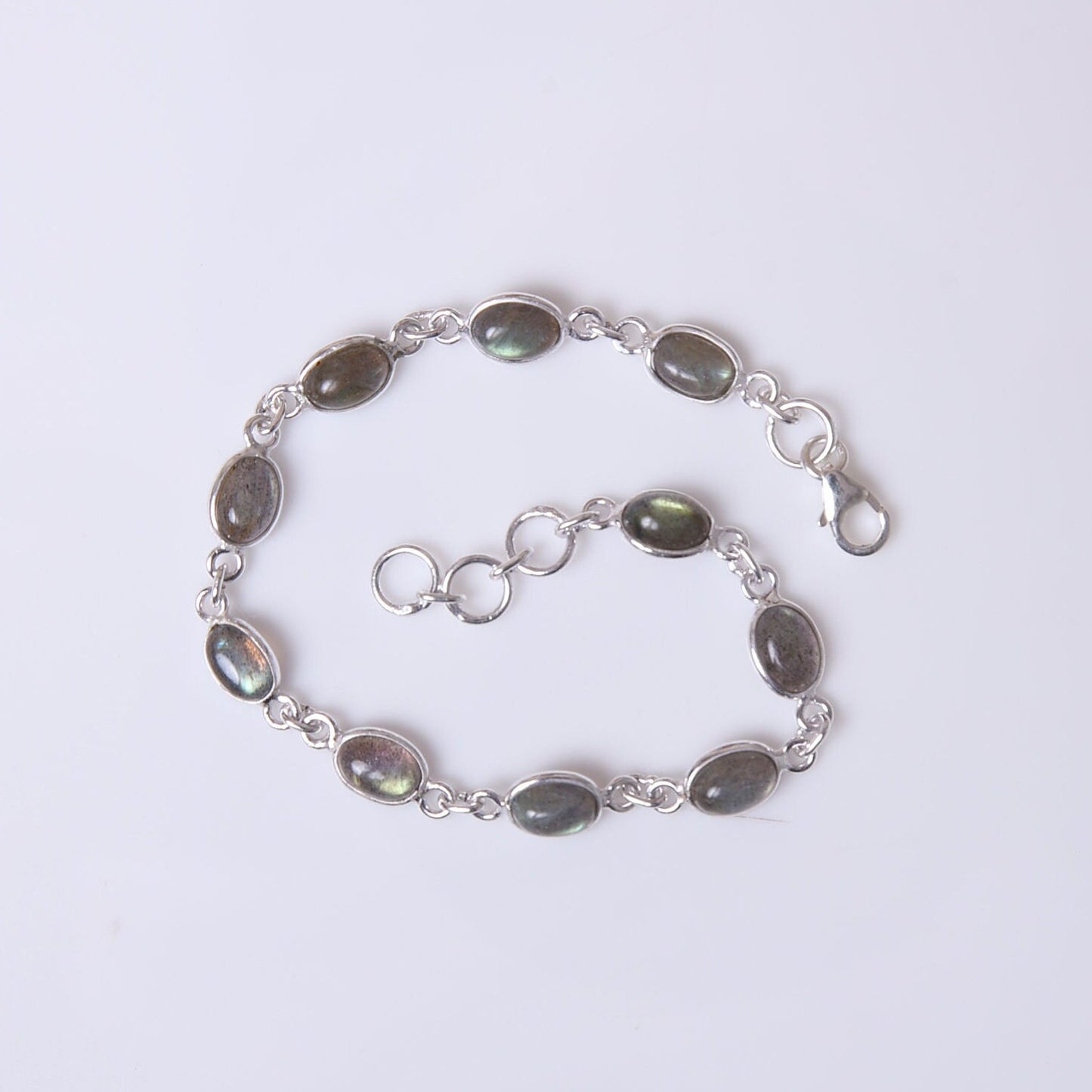 Labradorite Sterling Silver Bracelet