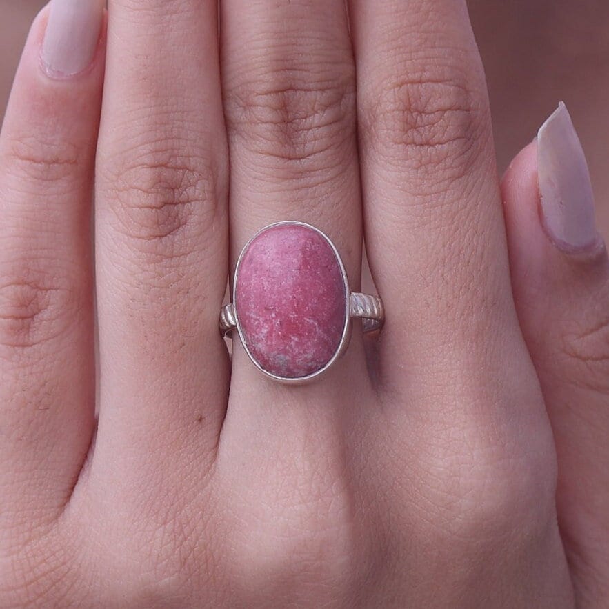 Thulite Sterling Silver Ring