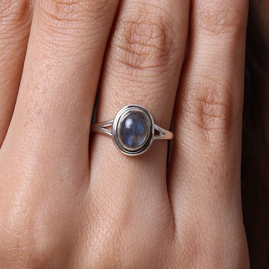 Labradorite Sterling Silver Ring