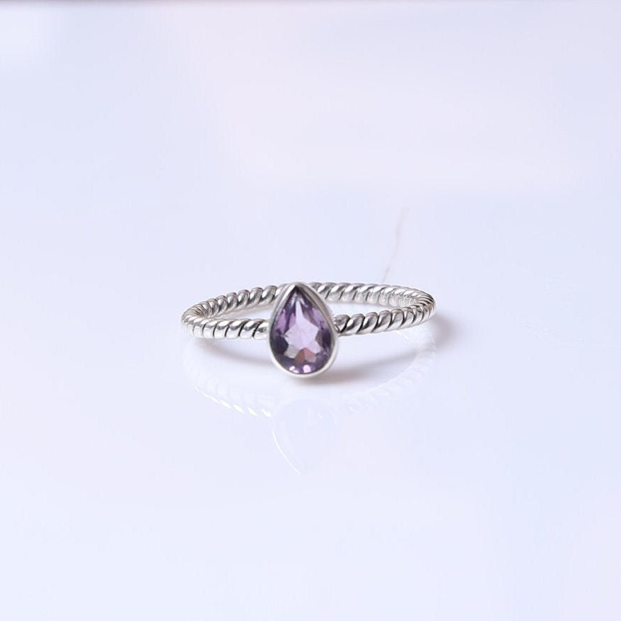 Amethyst Ring 925 Sterling Silver Ring