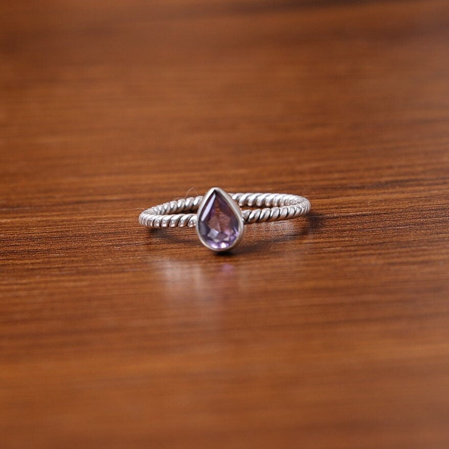 Amethyst Ring 925 Sterling Silver Ring