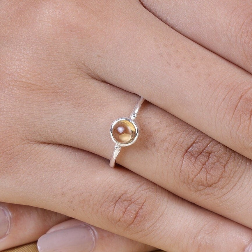 Citrine Sterling Silver Ring