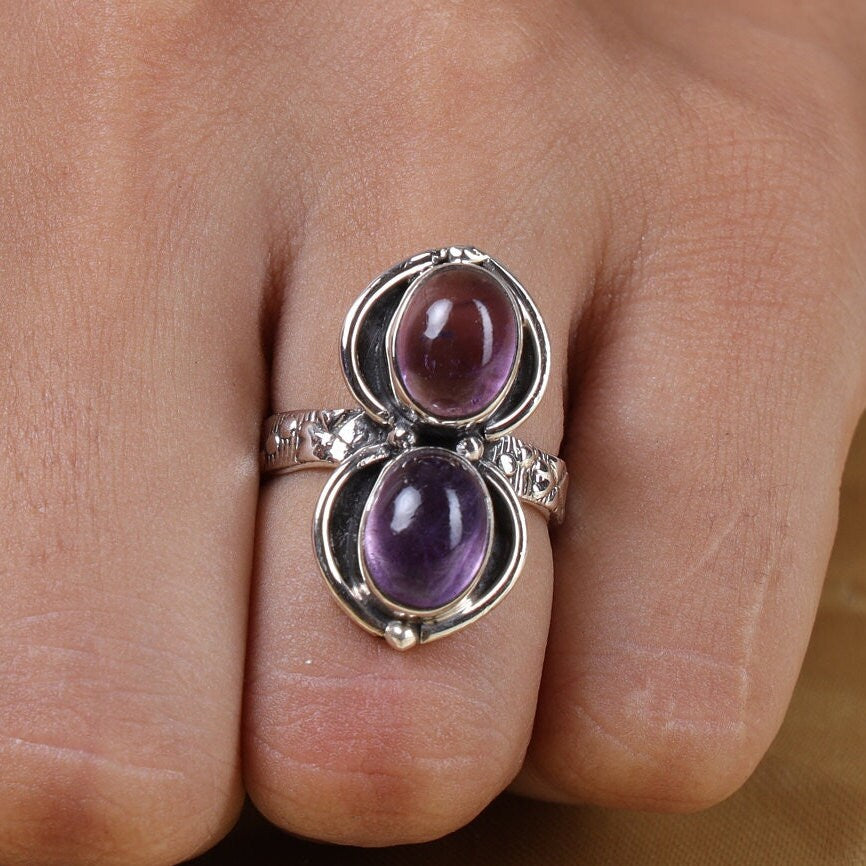 Amethyst Sterling Silver Ring