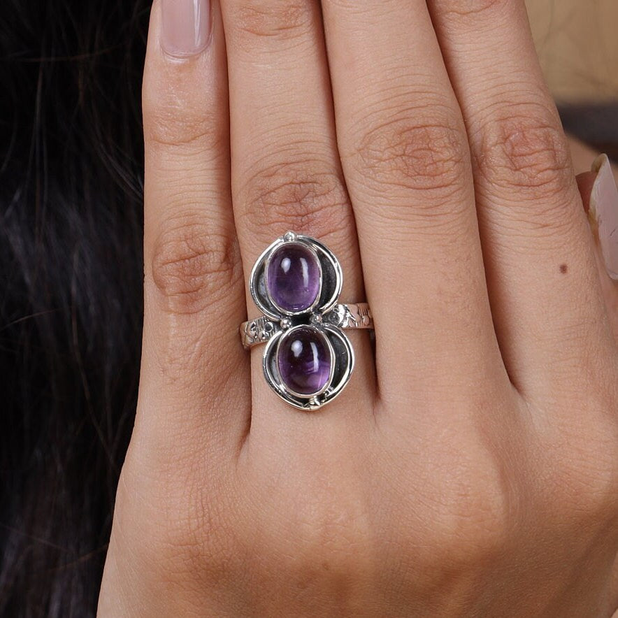 Amethyst Sterling Silver Ring