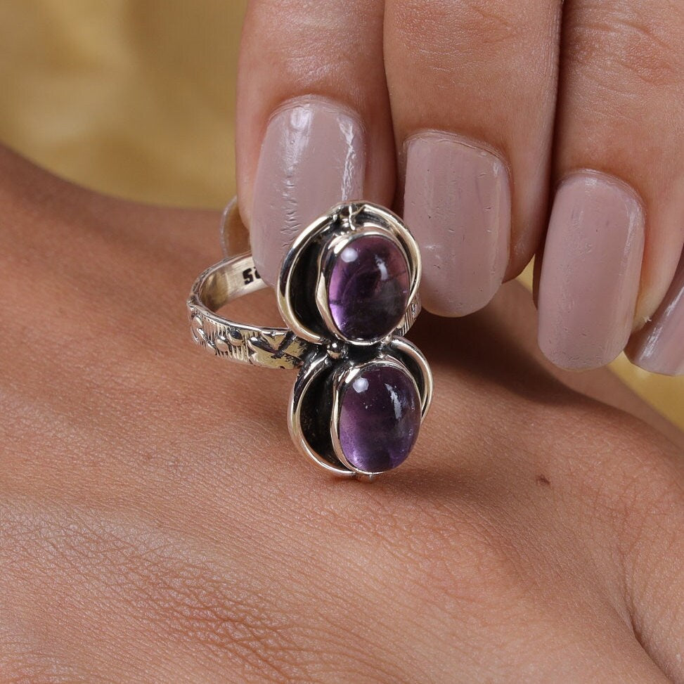 Amethyst Sterling Silver Ring