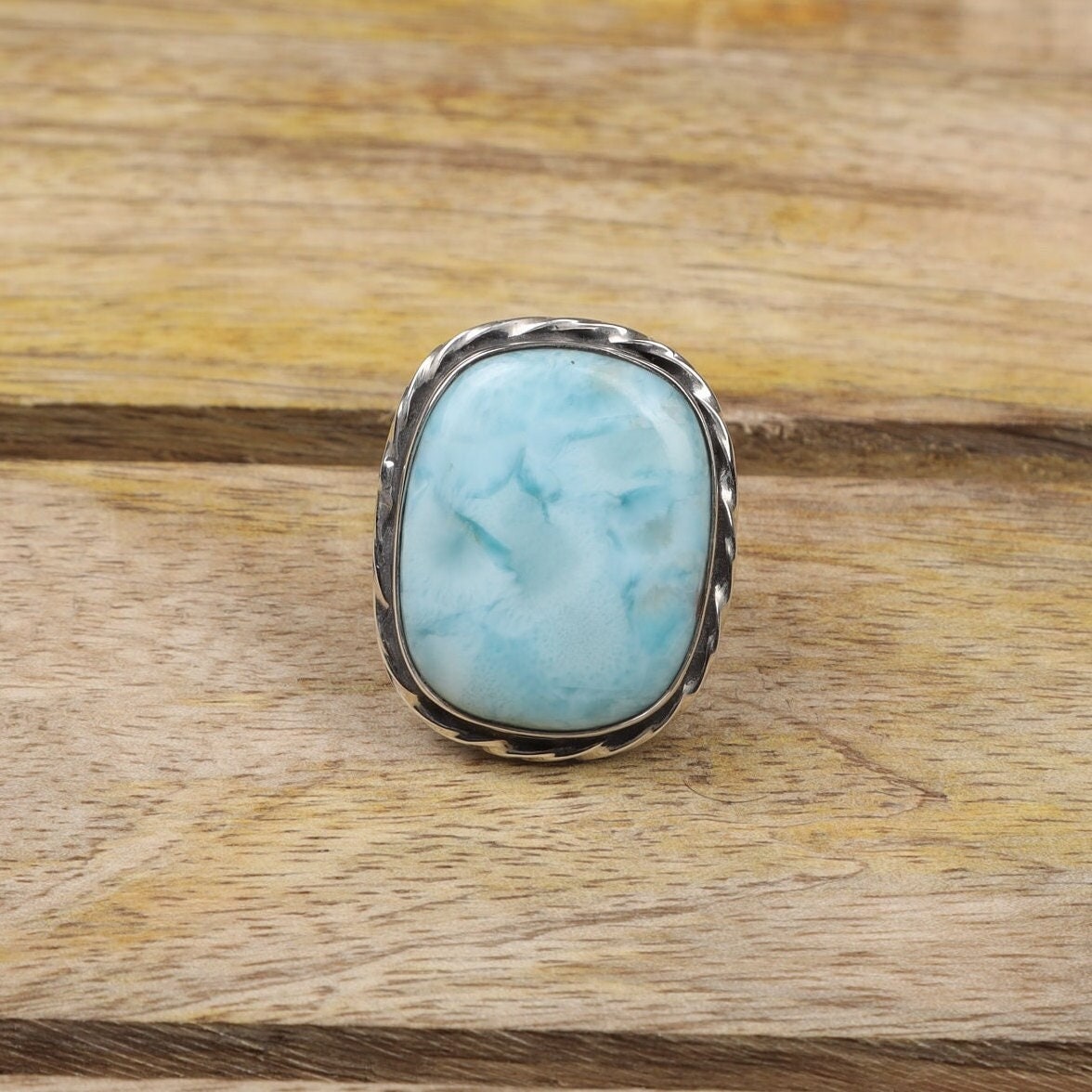 Dominican Larimar Sterling Silver Ring