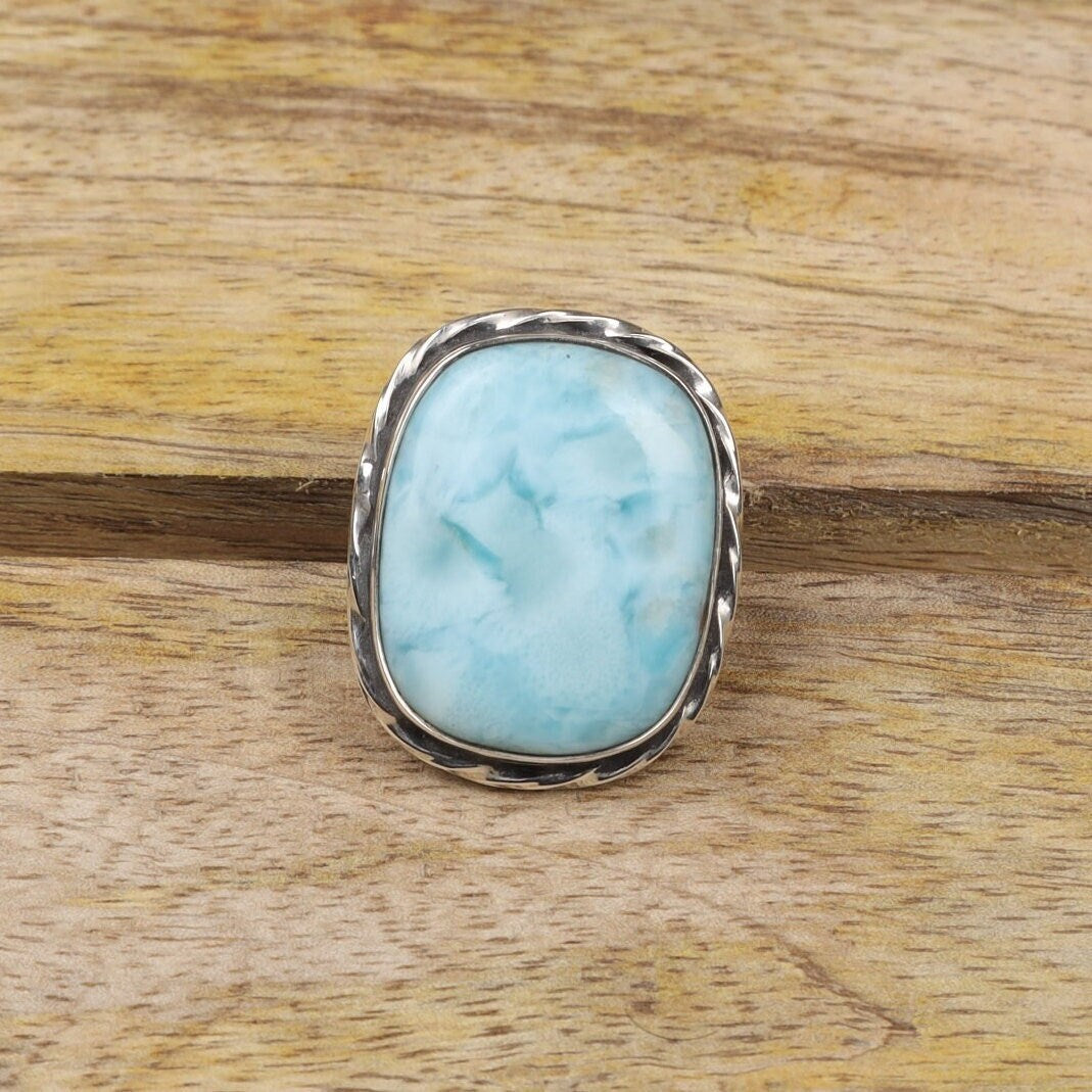 Dominican Larimar Sterling Silver Ring