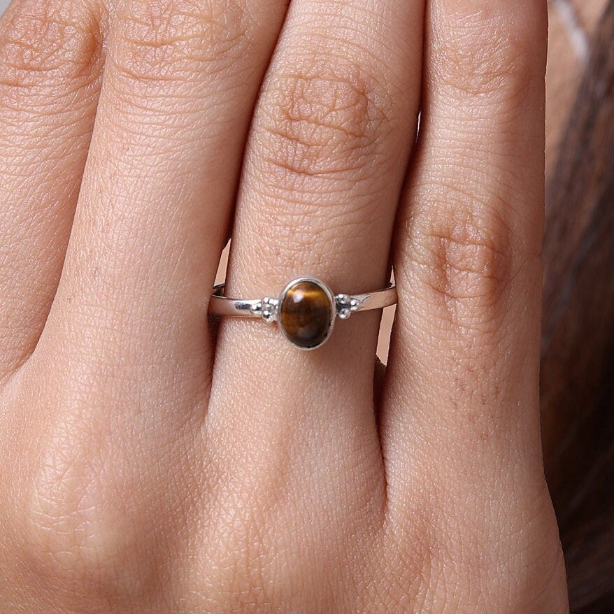 Tiger Eye Sterling Silver Ring