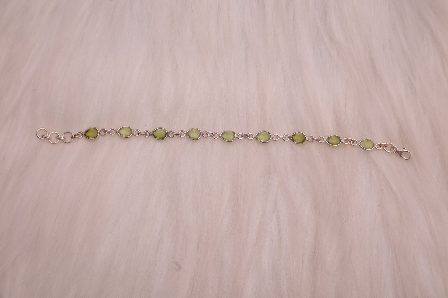 Peridot Sterling Silver Bracelet