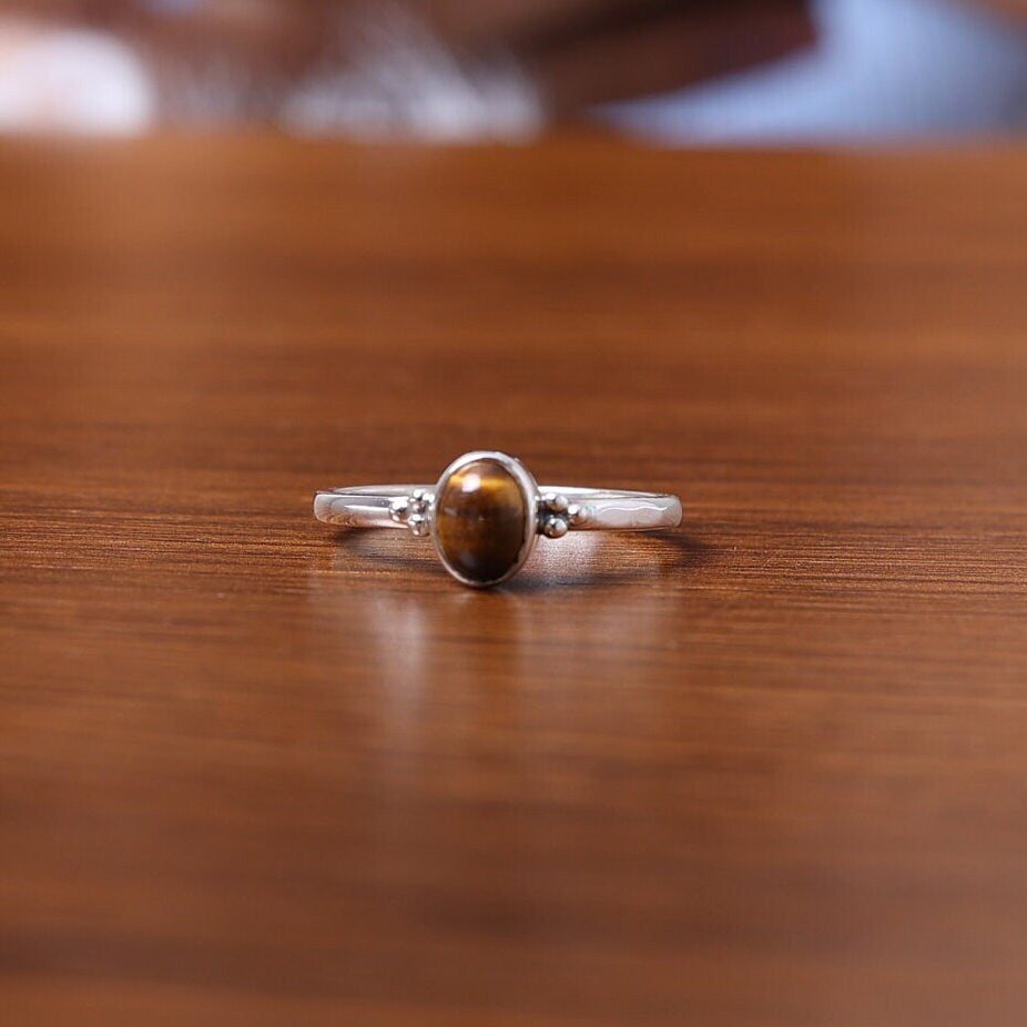 Tiger Eye Sterling Silver Ring