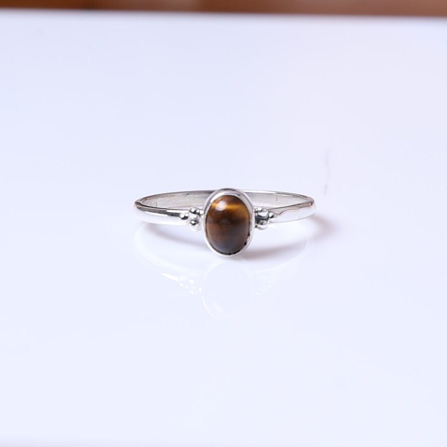 Tiger Eye Sterling Silver Ring