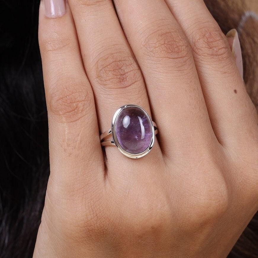 Amethyst 925 Sterling Silver Ring