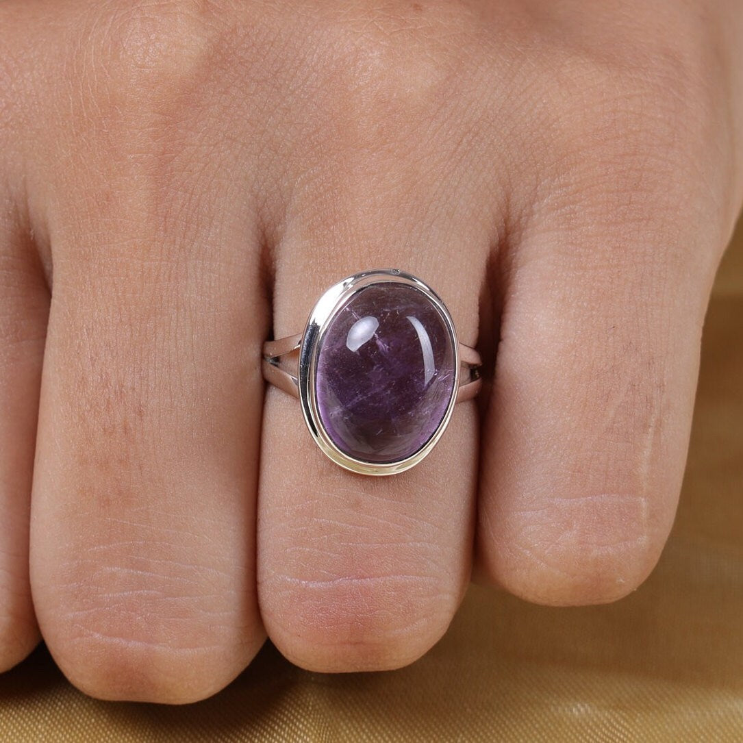 Amethyst 925 Sterling Silver Ring