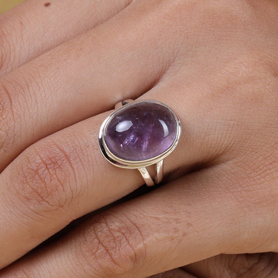 Amethyst 925 Sterling Silver Ring