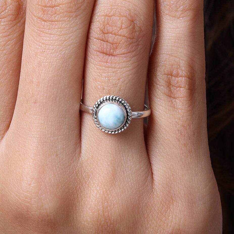 Dominican Larimar Sterling Silver Ring