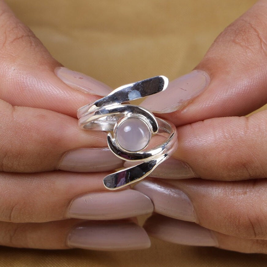 Aquamarine Sterling Silver Ring