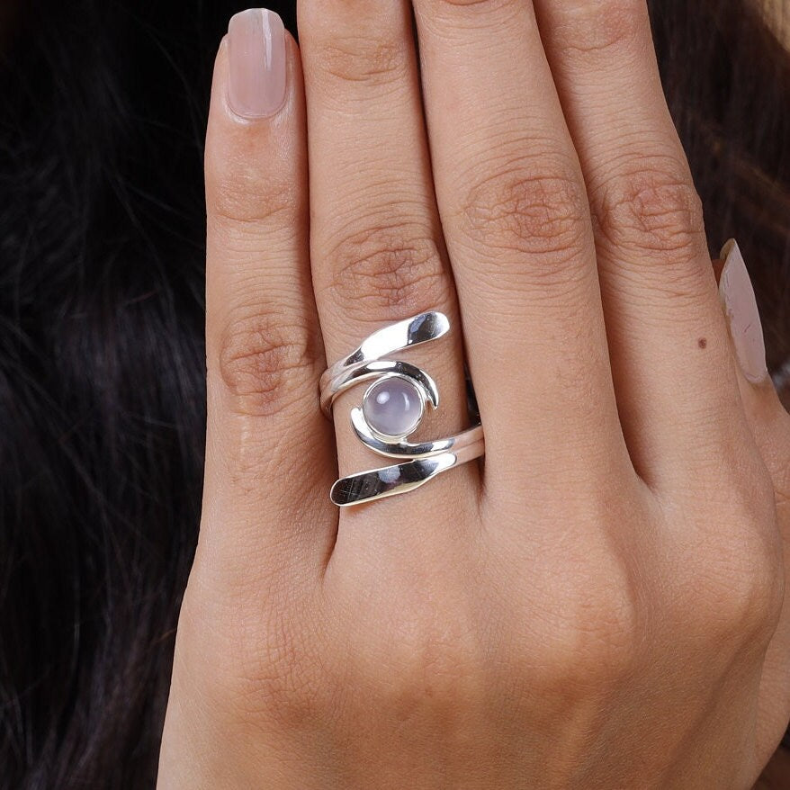 Aquamarine Sterling Silver Ring