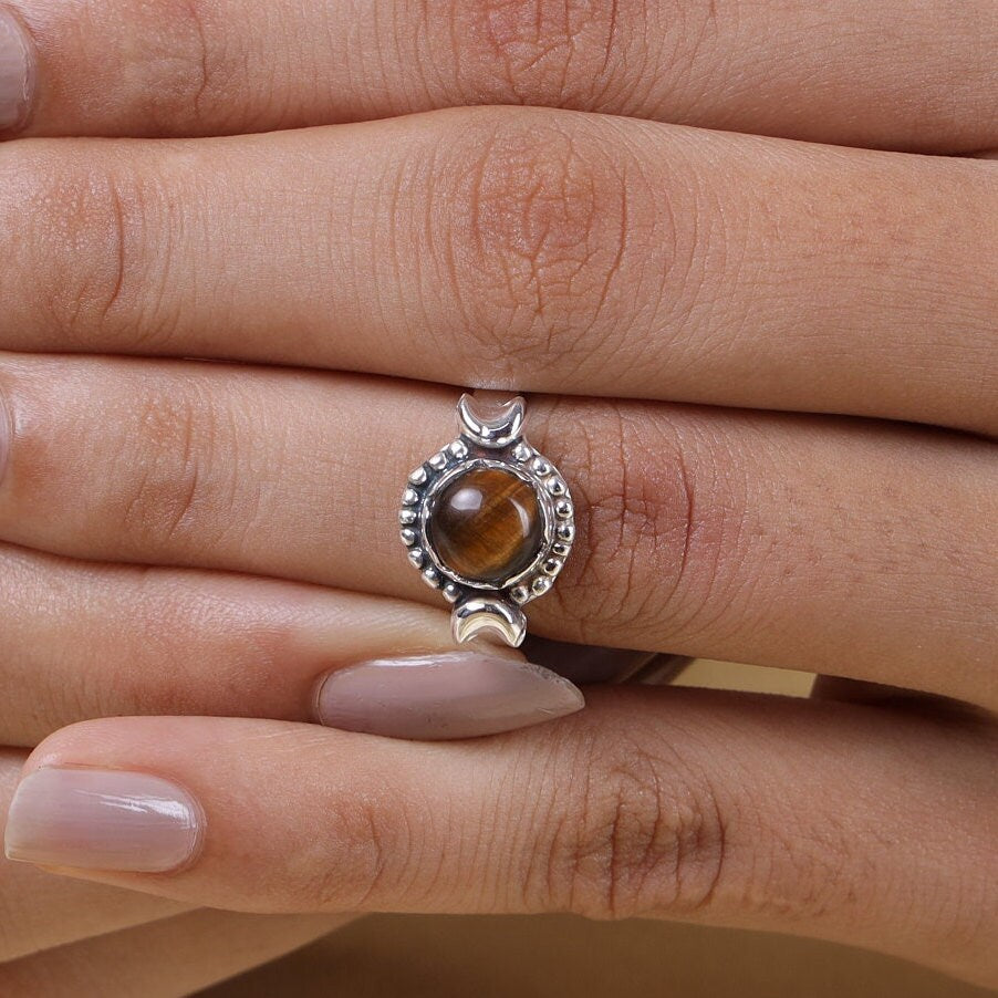 Tiger Eye Sterling Silver Ring