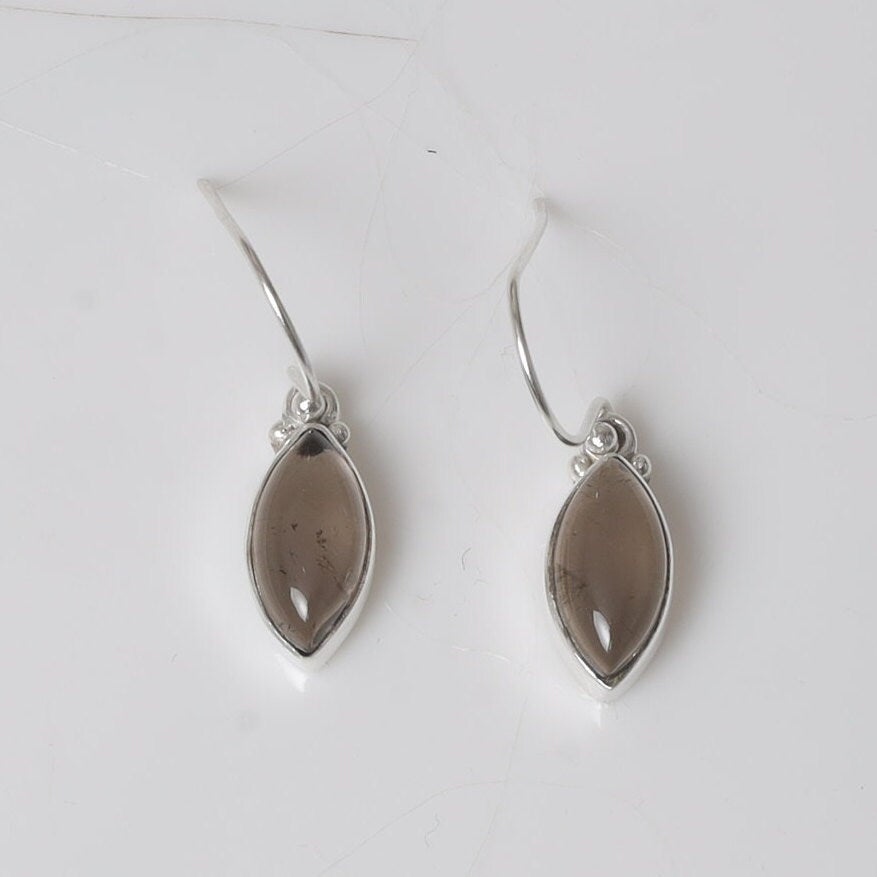 Smoky Topaz Sterling Silver Earrings