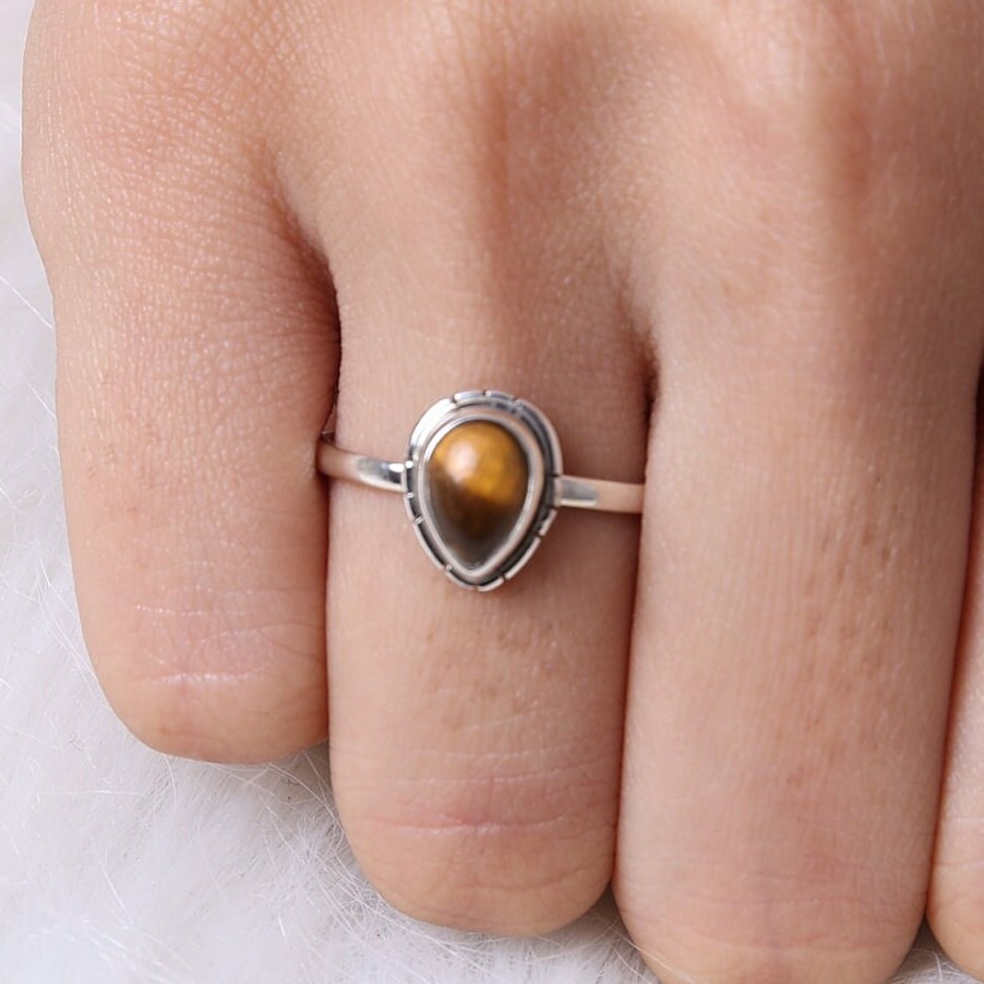 Tiger Eye Sterling Silver Ring