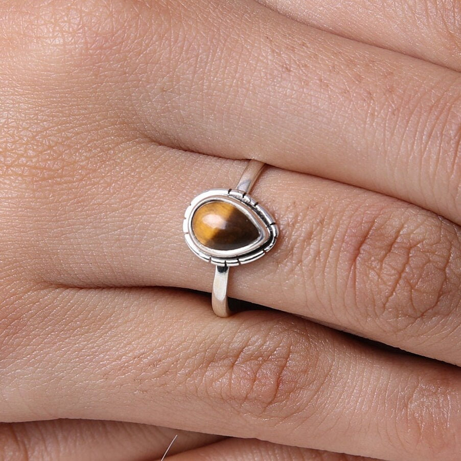 Tiger Eye Sterling Silver Ring