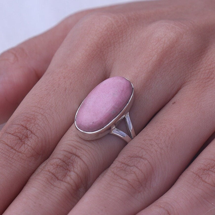 Thulite Sterling Silver Ring