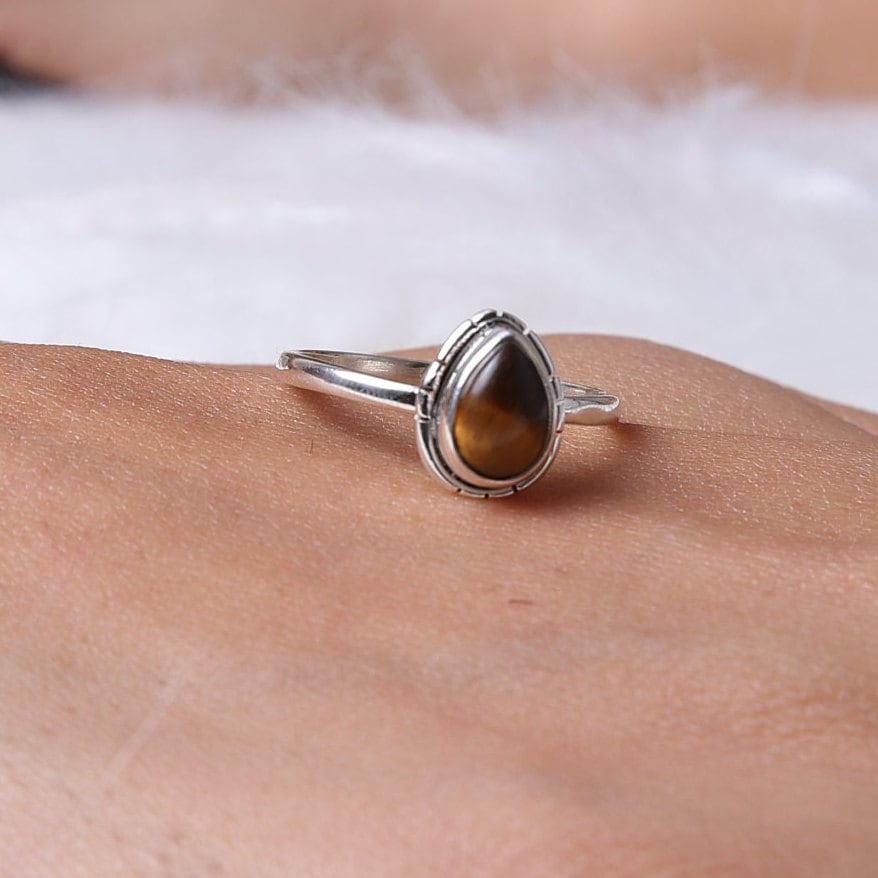 Tiger Eye Sterling Silver Ring