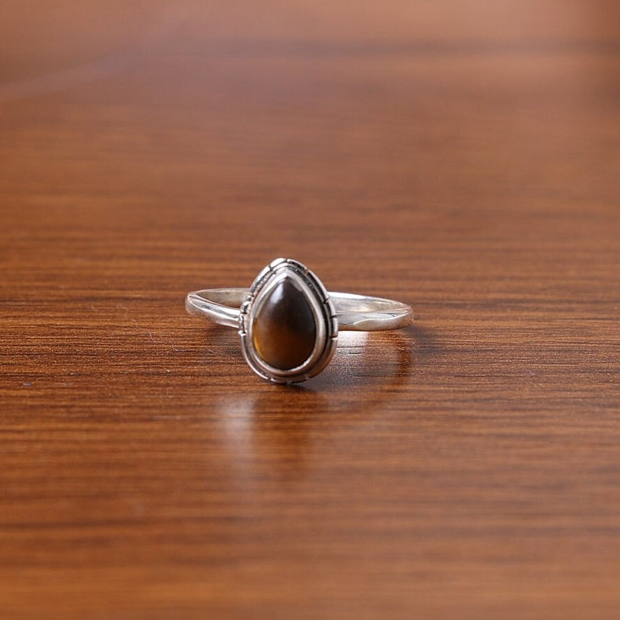 Tiger Eye Sterling Silver Ring