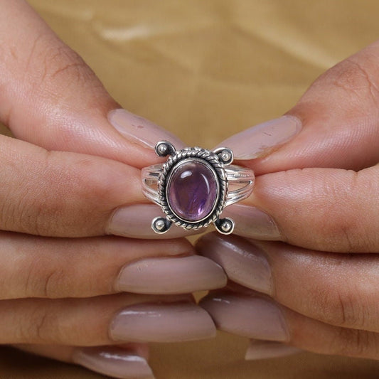 Amethyst Sterling Silver Ring