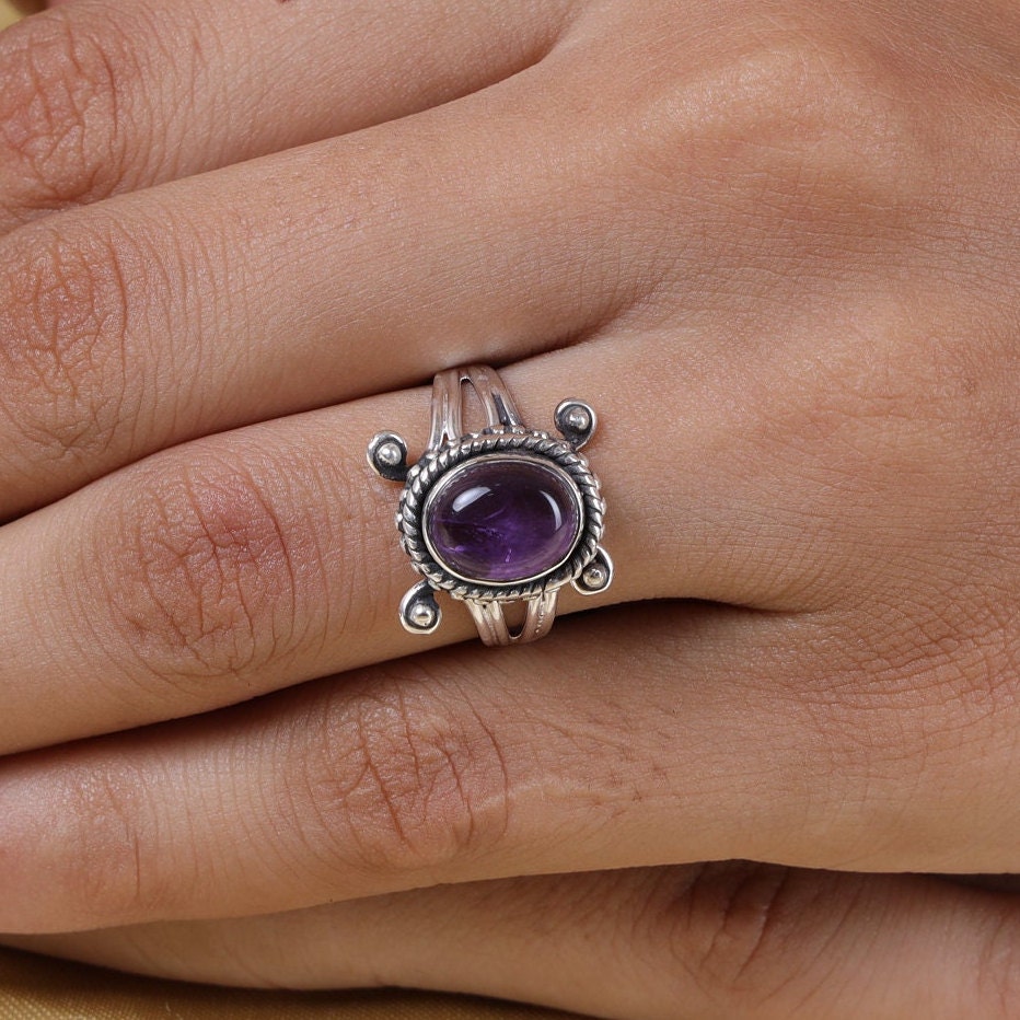 Amethyst Sterling Silver Ring