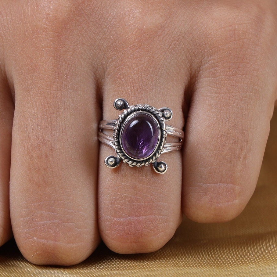 Amethyst Sterling Silver Ring