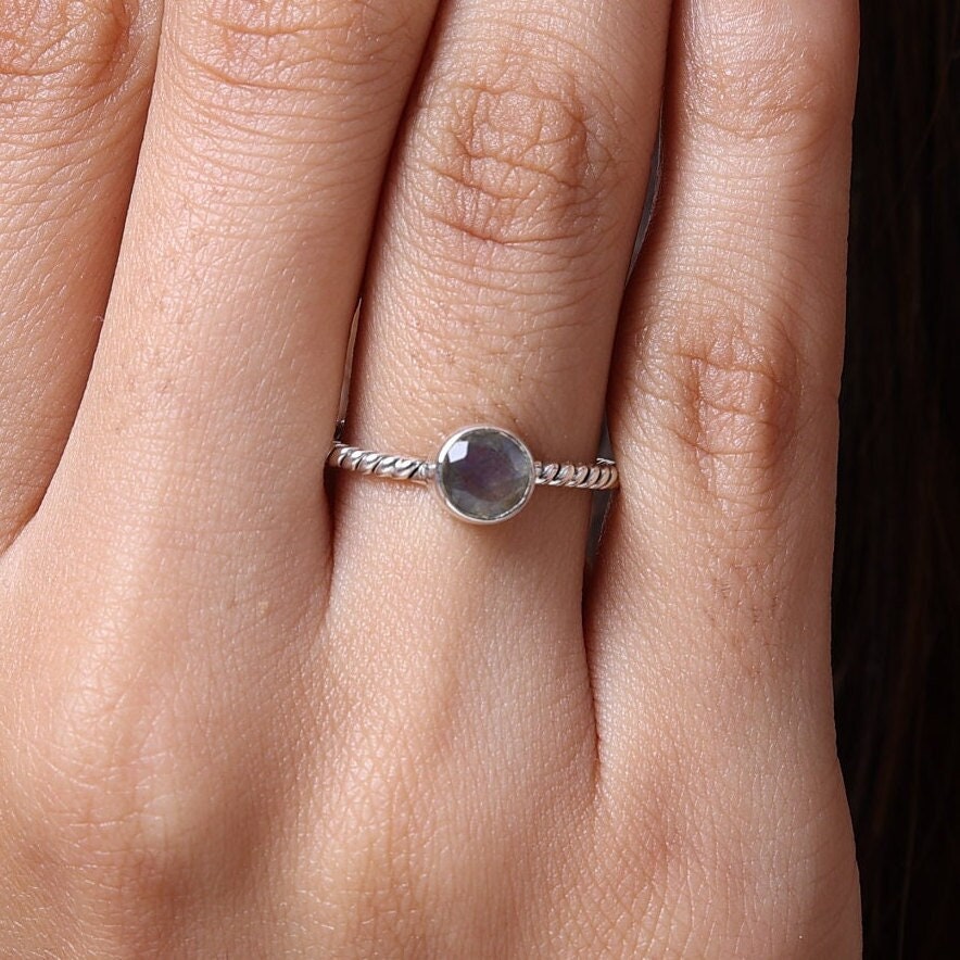 Labradorite Sterling Silver Ring