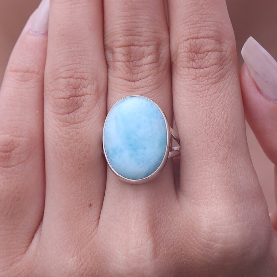 Dominican Larimar Sterling Silver Ring