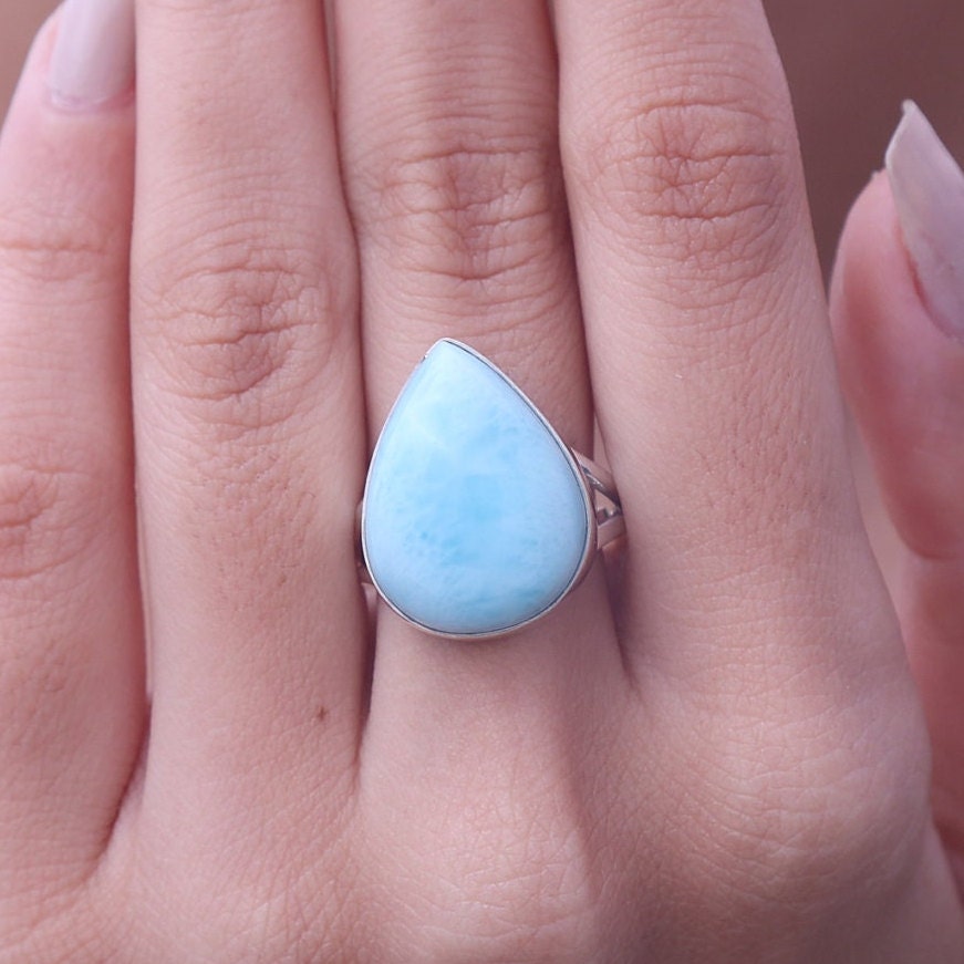 Dominican Larimar Sterling Silver Ring