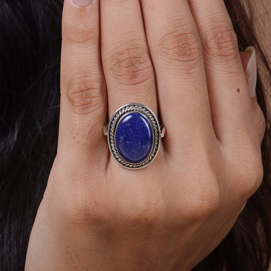 Lapis Lazuli Sterling Silver Ring