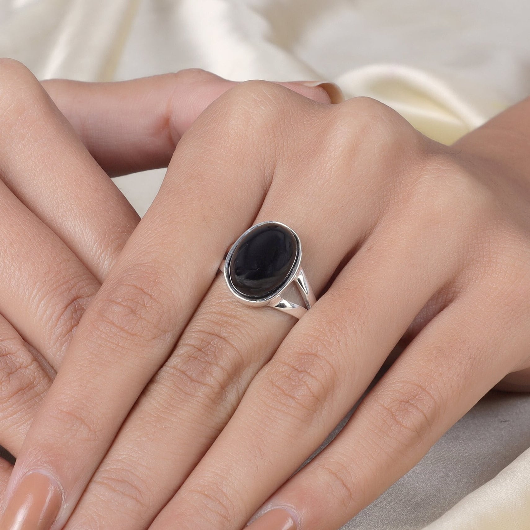 Black Onyx Sterling Silver Ring