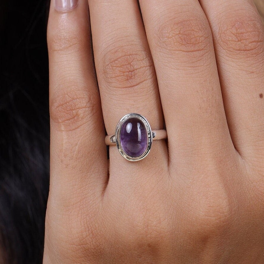 Amethyst Sterling Silver Ring