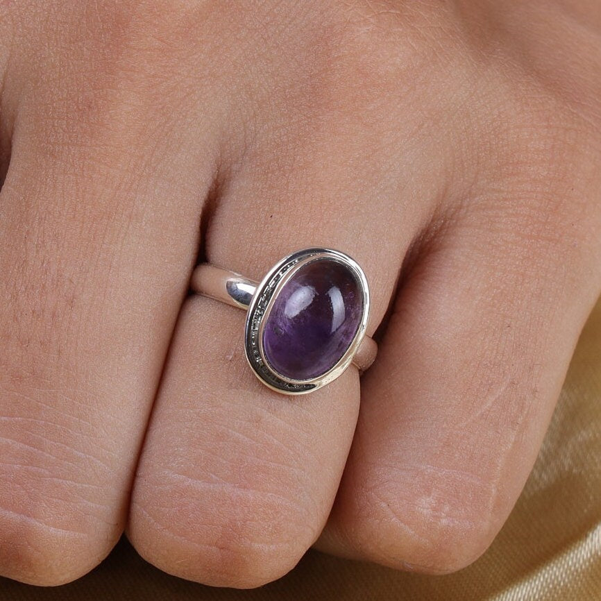 Amethyst Sterling Silver Ring