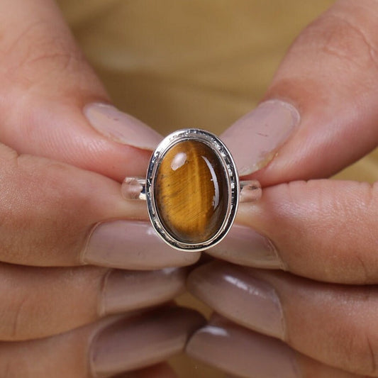 Tiger Eye Sterling Silver Ring