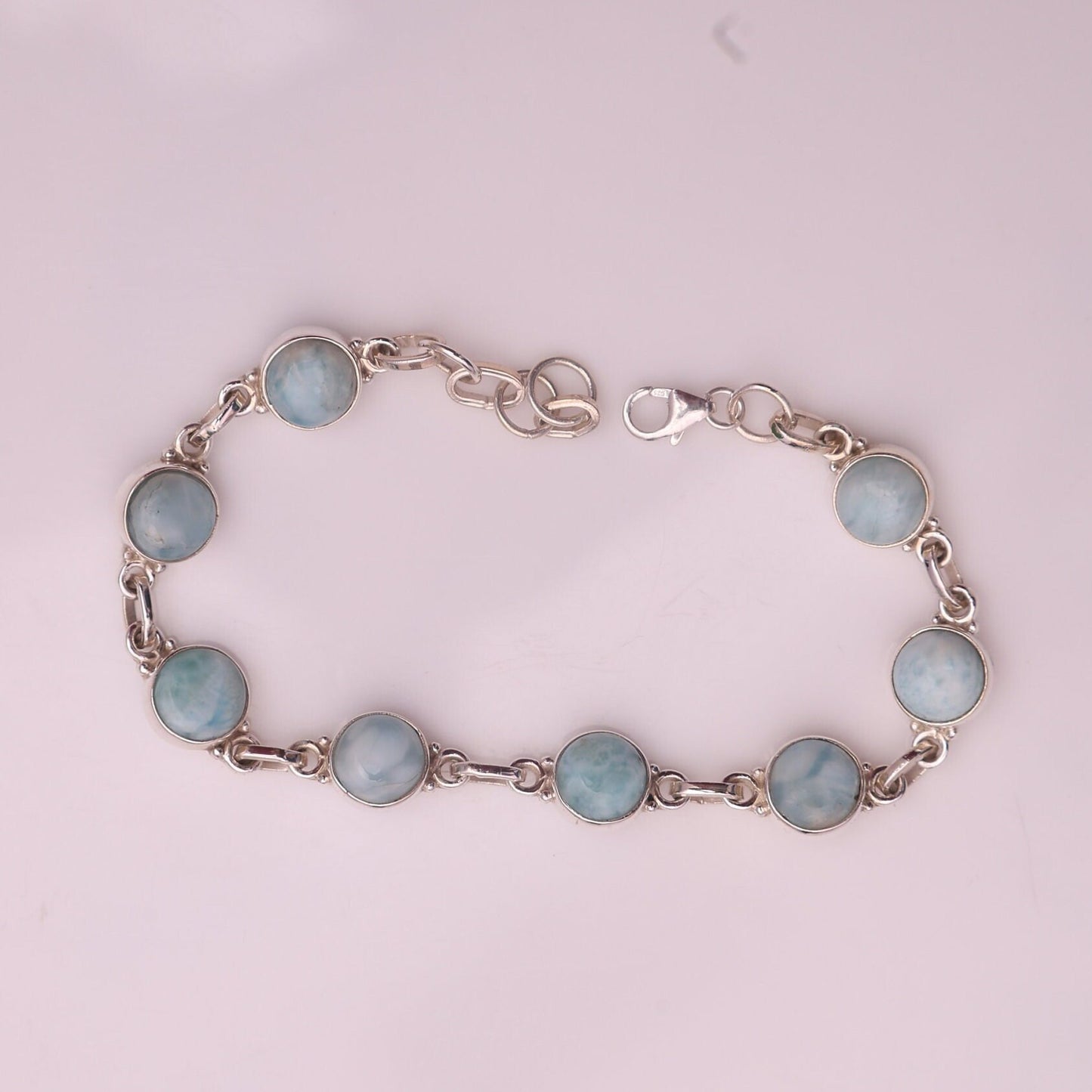 Dominican Larimar Sterling Silver Bracelet