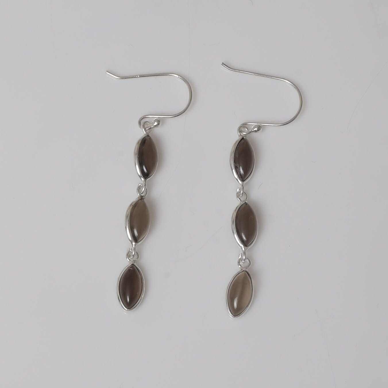 Smoky Topaz Sterling Silver Earrings