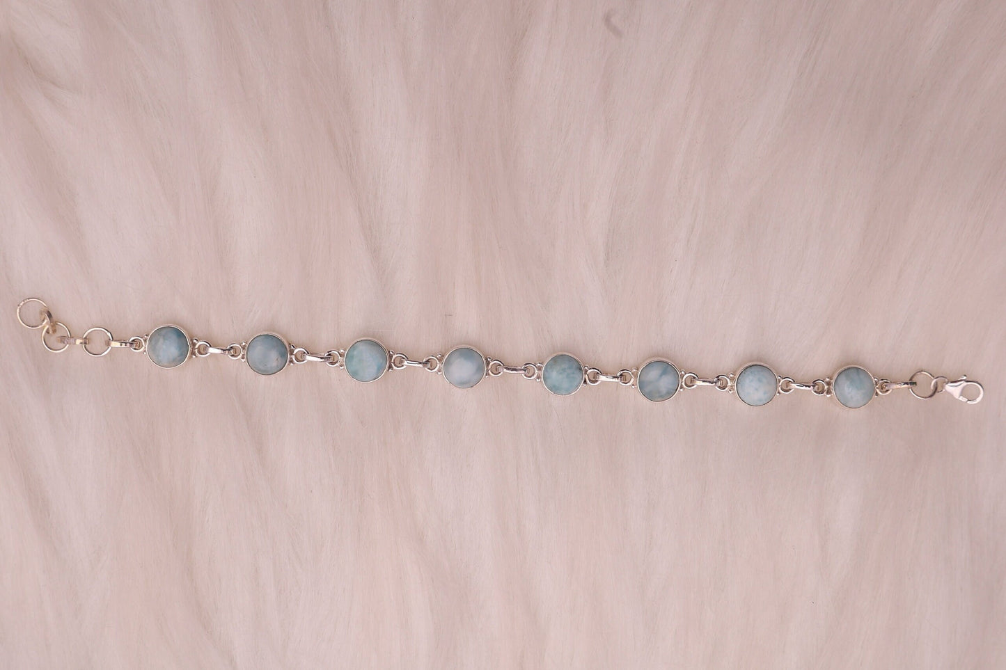 Dominican Larimar Sterling Silver Bracelet