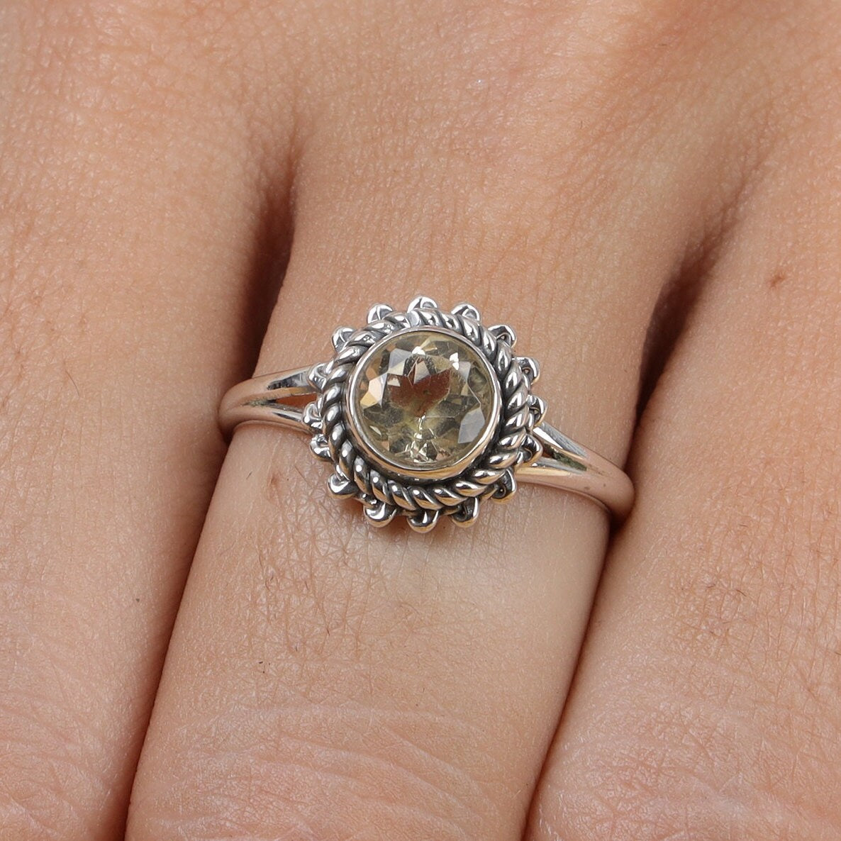 Citrine 925 Sterling Silver Ring