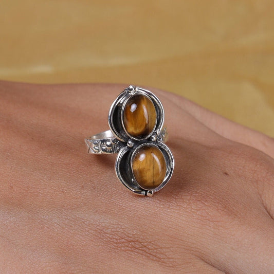 Tiger Eye Sterling Silver Ring