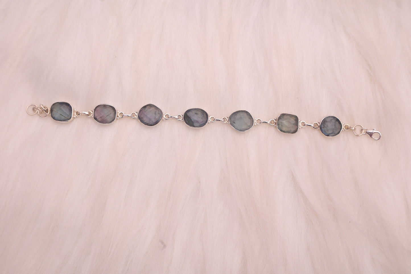 Labradorite Sterling Silver Bracelet