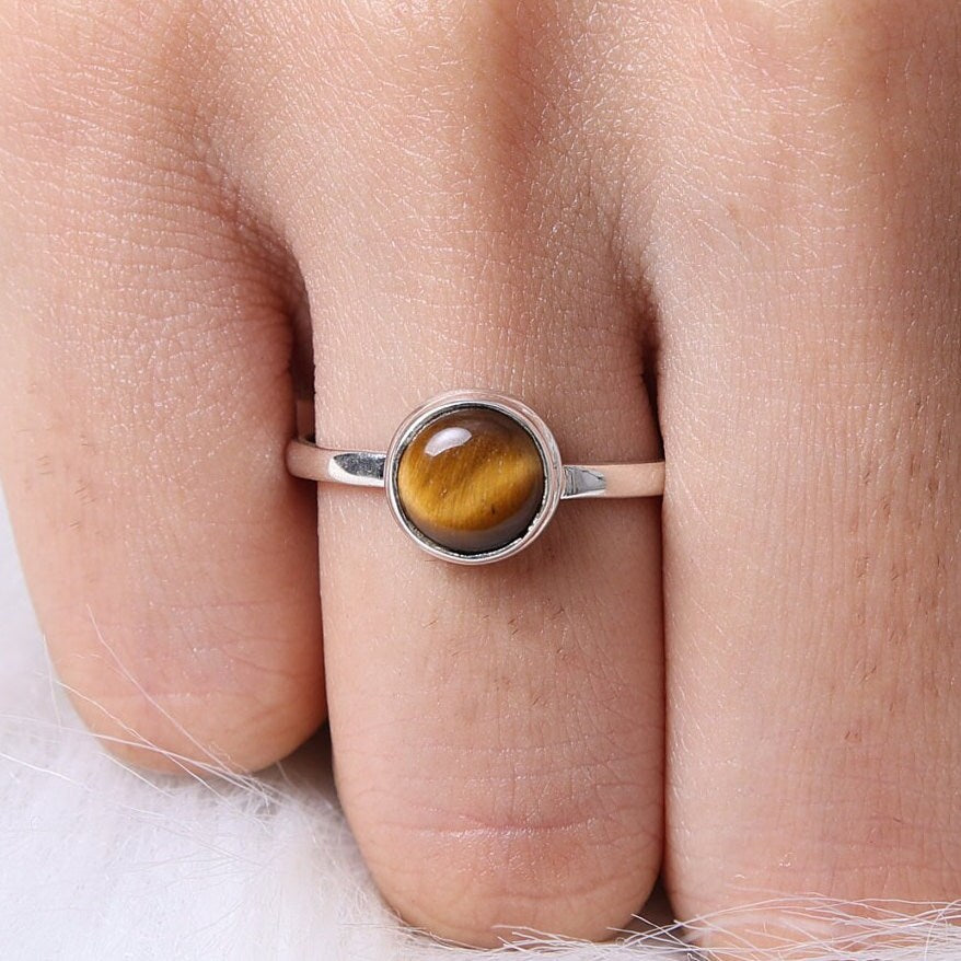 Tiger Eye Sterling Silver Ring