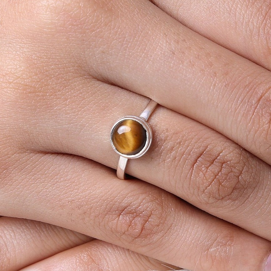 Tiger Eye Sterling Silver Ring