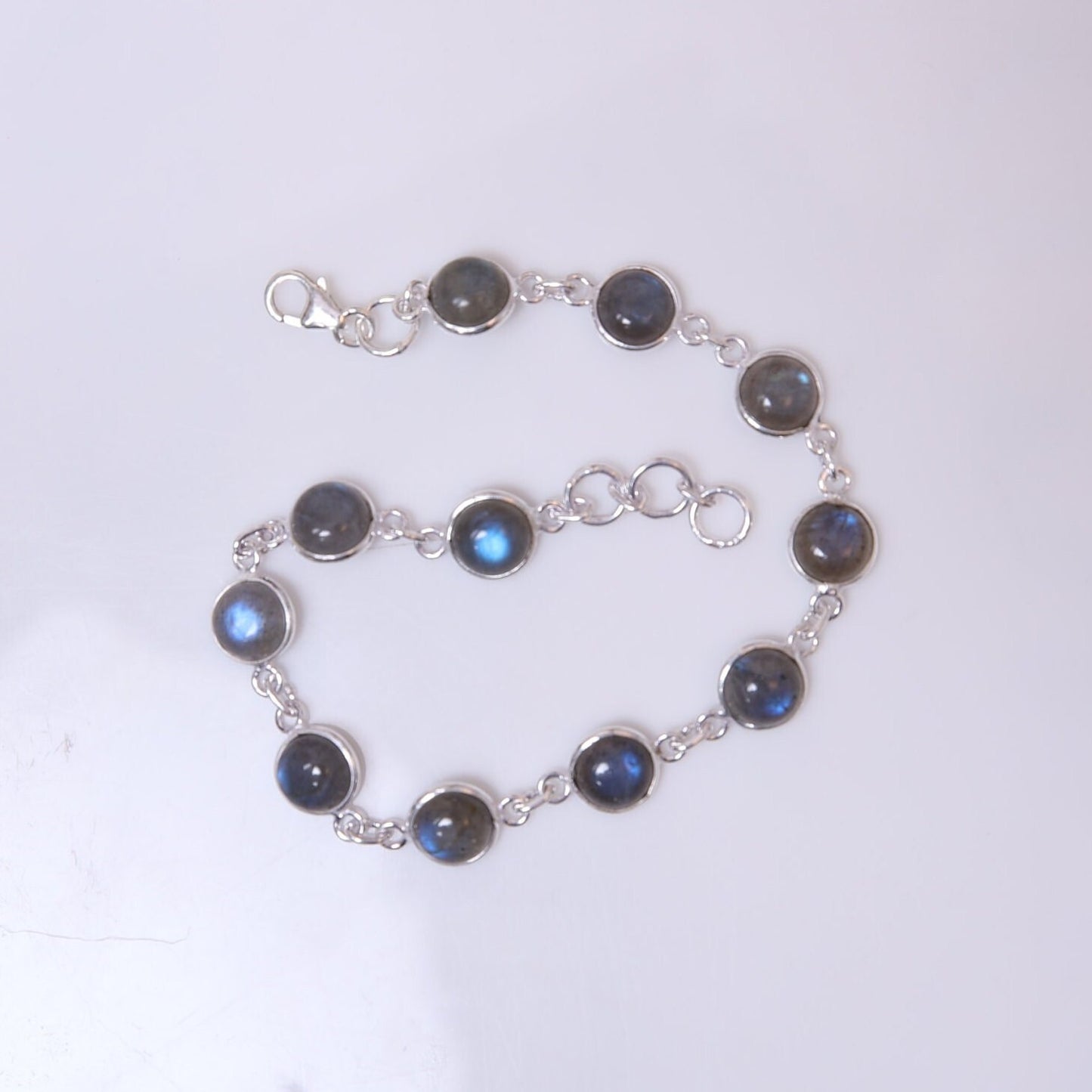 Labradorite Sterling Silver Bracelet