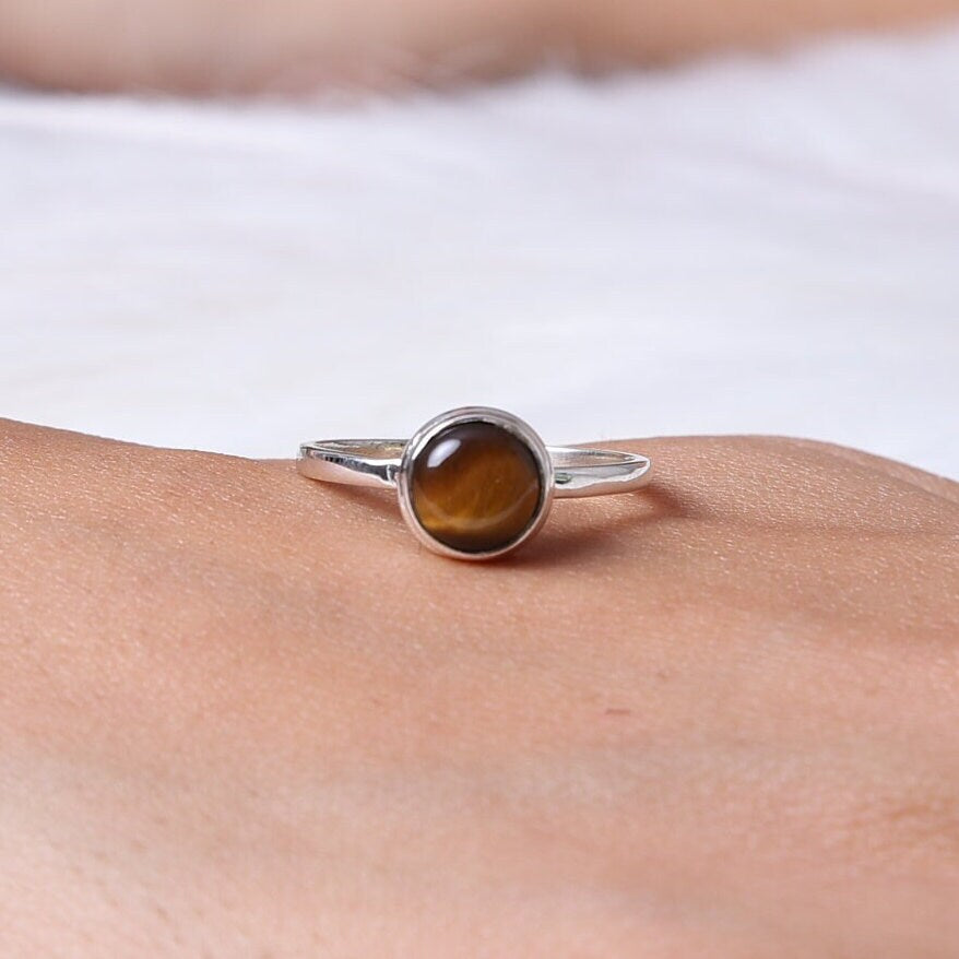 Tiger Eye Sterling Silver Ring